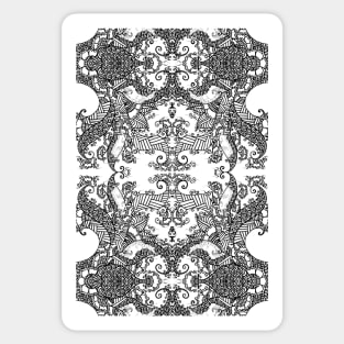 Ornament - Tree of Life - Rebirth - Mehndi Love - White #3 Sticker